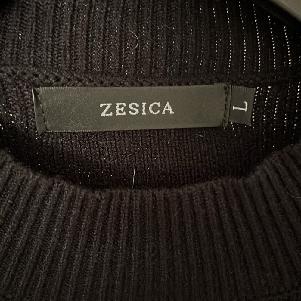 Amazon Zesica Black Sweater Dress Size L - Picture 5 of 8